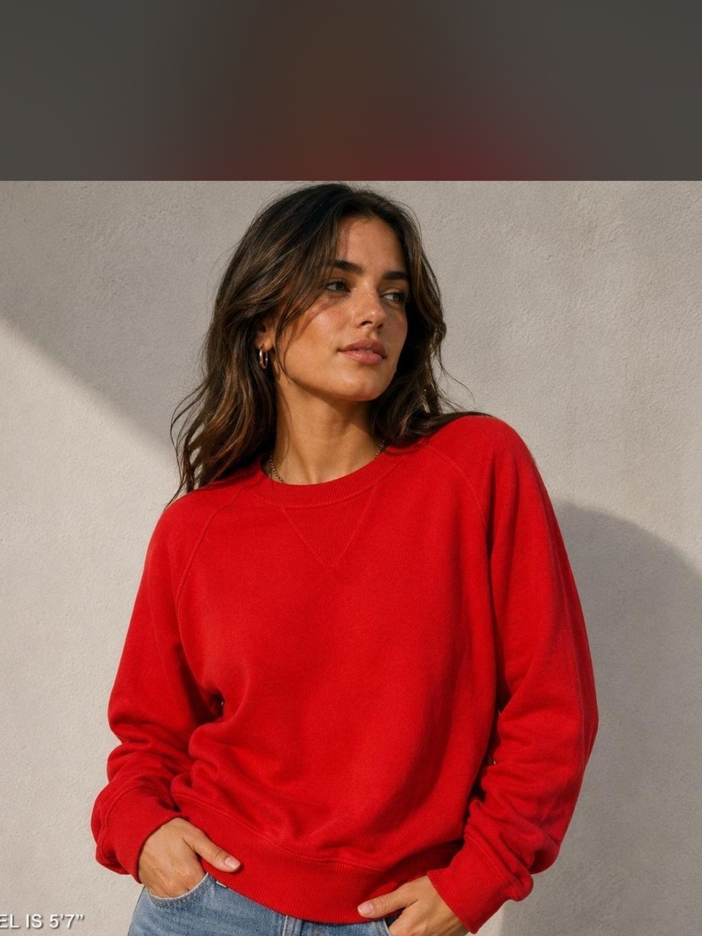 RE/DONE x Hanes Upcycled Fleece Oversized Crewneck Sweatshirt Size S